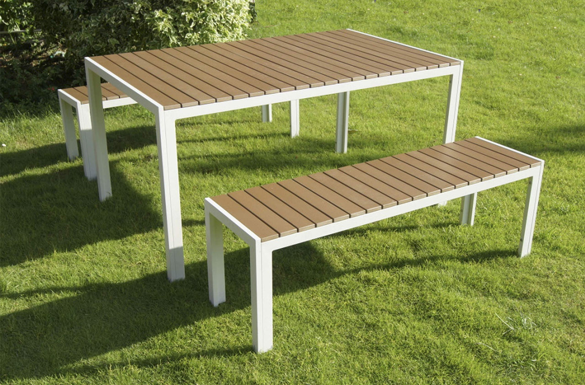 Pangea Home Breeze-3 Pc Whttk Dining Set, Teak