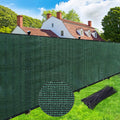 Upgrade Privacy Screen Fence 6' X 50' Commercial Shade Cover With Brass Grommets Heavy Duty Perfect For Outdoor Back Yard-Dark G