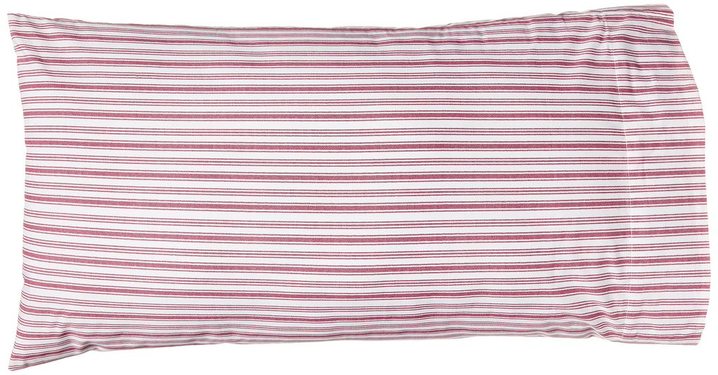 Nautica - King Sheets, Cotton Percale Bedding Set, Casual Home Decor (Coleridge Stripe Red, King)