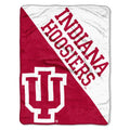 Northwest Ncaa Indiana Hoosiers Unisex-Adult Micro Raschel Throw Blanket, 46'' X 60'', Halftone