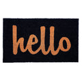 Calloway Mills Script Hello Doormat (Black/Natural, 24' X 48')