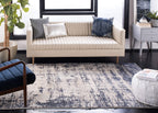 Safavieh Adirondack Collection Area Rug - 5'1'' X 7'6'', Gold & Navy, Modern Abstract Design, Non-Shedding & Easy Care, Ideal Fo