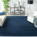 SAFAVIEH Vision Collection 8 Square Navy VSN606N Modern Ombre Tonal Chic Non-Shedding Living Room Bedroom Area Rug