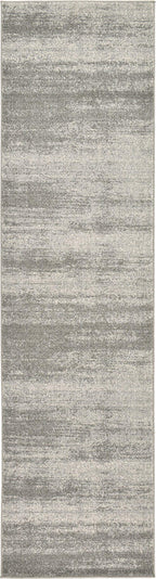 Unique Loom Del Mar Collection Area Rug - Lucille (2' 7'' x 10' Runner, Gray/ Ivory)