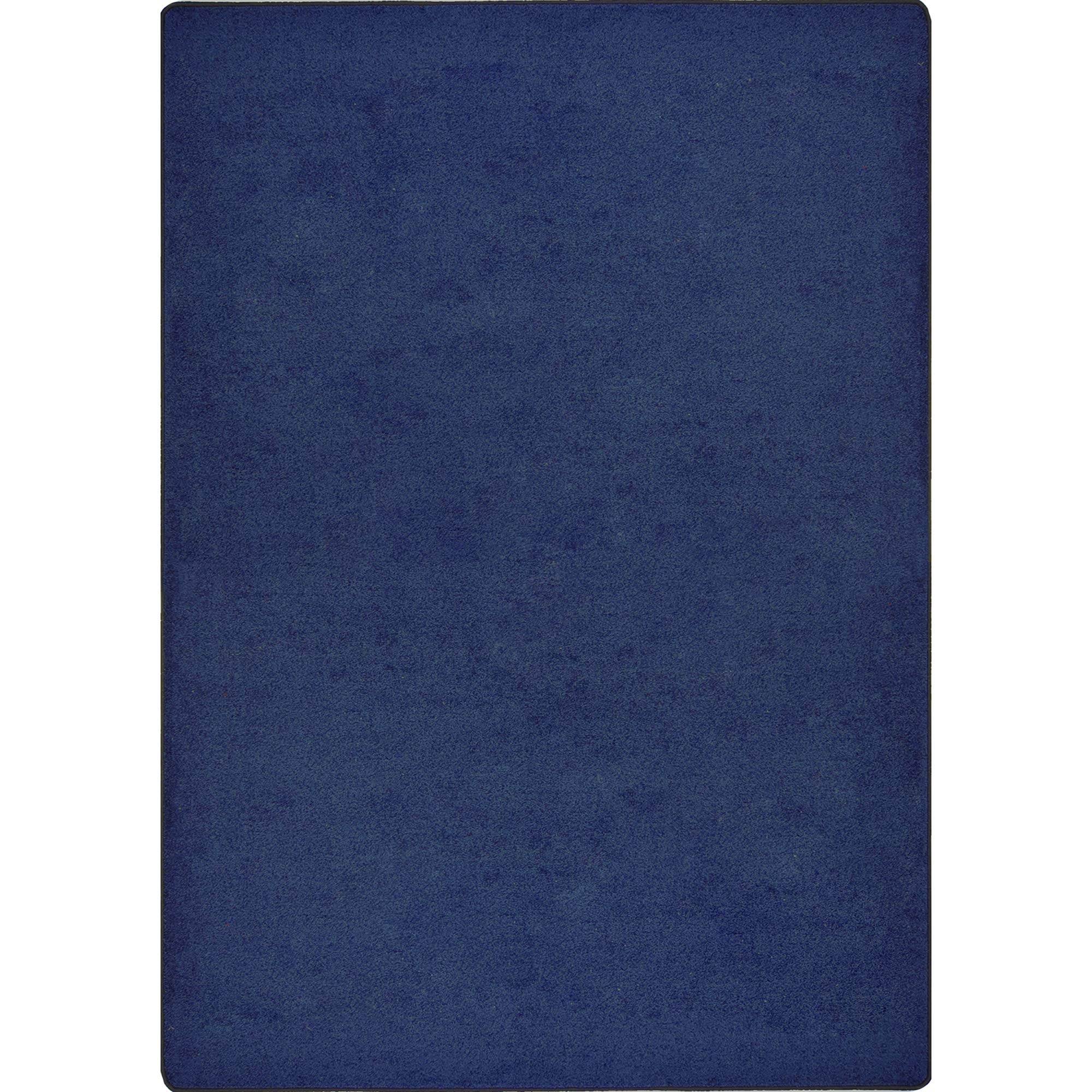 Joy Carpets Endurance Solid Colored Area Rug in color Midnight Sky, 12 x 6