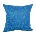 Blazing Needles Square Polyester Jacquard Throw Pillow, 17", Nina Skippe