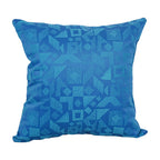 Blazing Needles Square Polyester Jacquard Throw Pillows, 17", Nina Skippe 4 Count