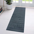 LUXE WEAVERS Modern Geometric Wave Blue 2x8 Area Rug