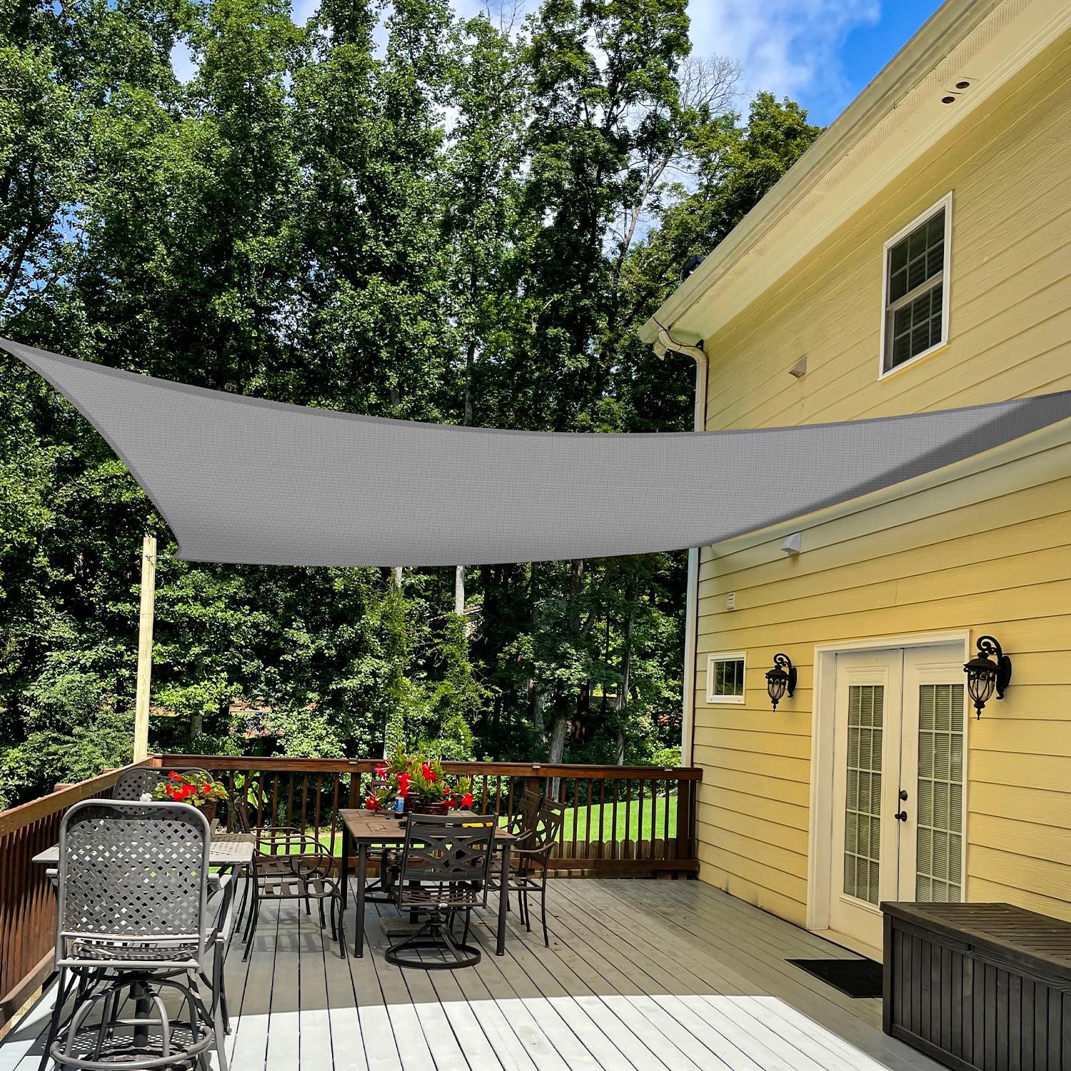 Tang Sunshdes Depot 8' X 23' Sun Shade Sail Rectangle Canopy Shade Cover Uv Block For Backyard Pergola Porch Deck Garden Patio O