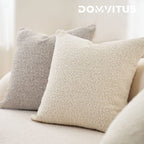 Domvitus Boucle Pillow Covers 24X24 Luxury Throw Pillow Covers Decorative Pillows For Bed Sofa Pillows For Living Room Accent Co