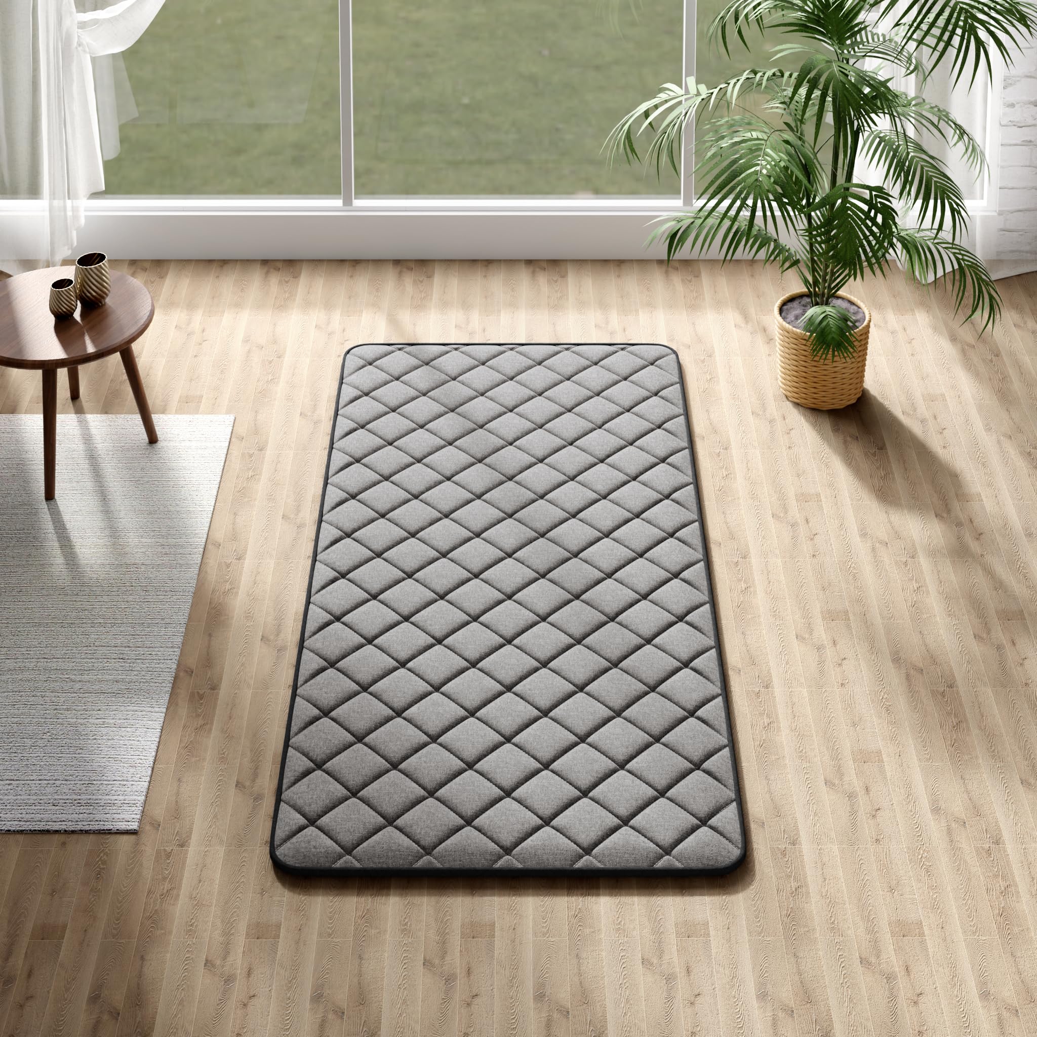 Wakefit Foldable Mattress | 20 Mm Thick | Single Size (75 X 36 Inch) | Japanese Tatami Mat | Portable Roll Up Mattress | Flow Ma
