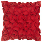 Rizzy Home T07925 Decorative Pillow, 18'X18', Red/Pink/