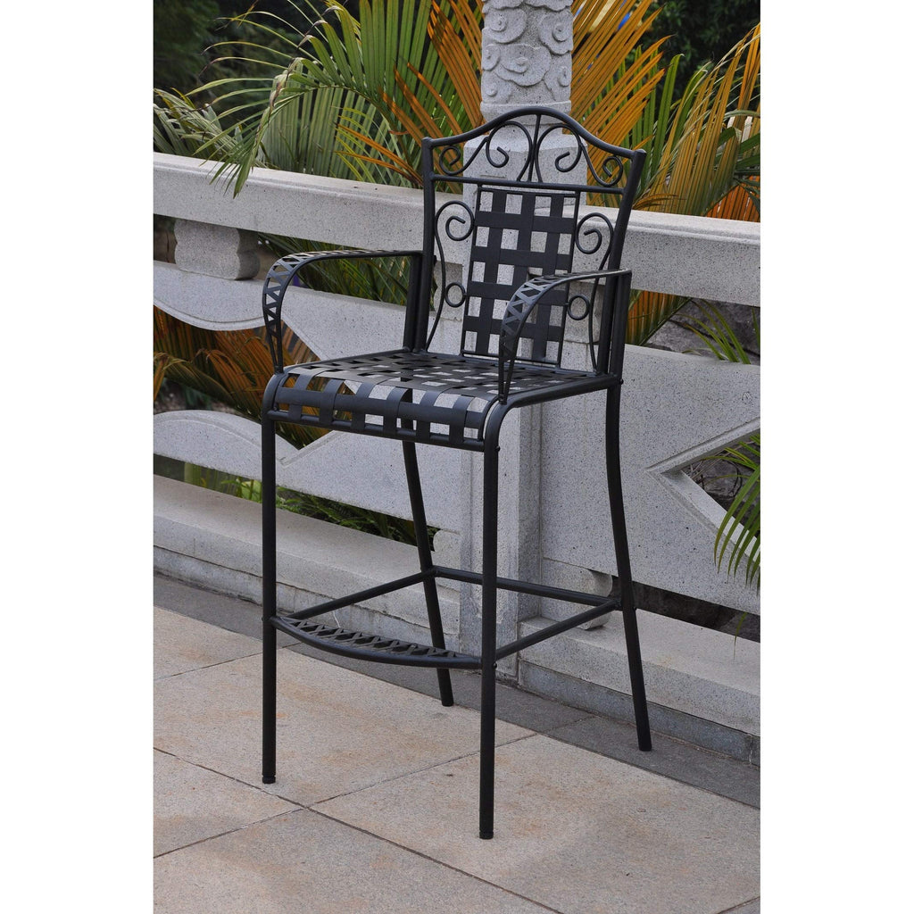 International Caravan Set of Three Iron Bar Bistro
