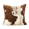 Saro Lifestyle Cowhide Design Faux Fur Pillow - Poly Filled