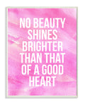 The Stupell Home Decor Collection Lulusimonstudio No Beauty Shines Brighter Boutique Chic Wall Plaque