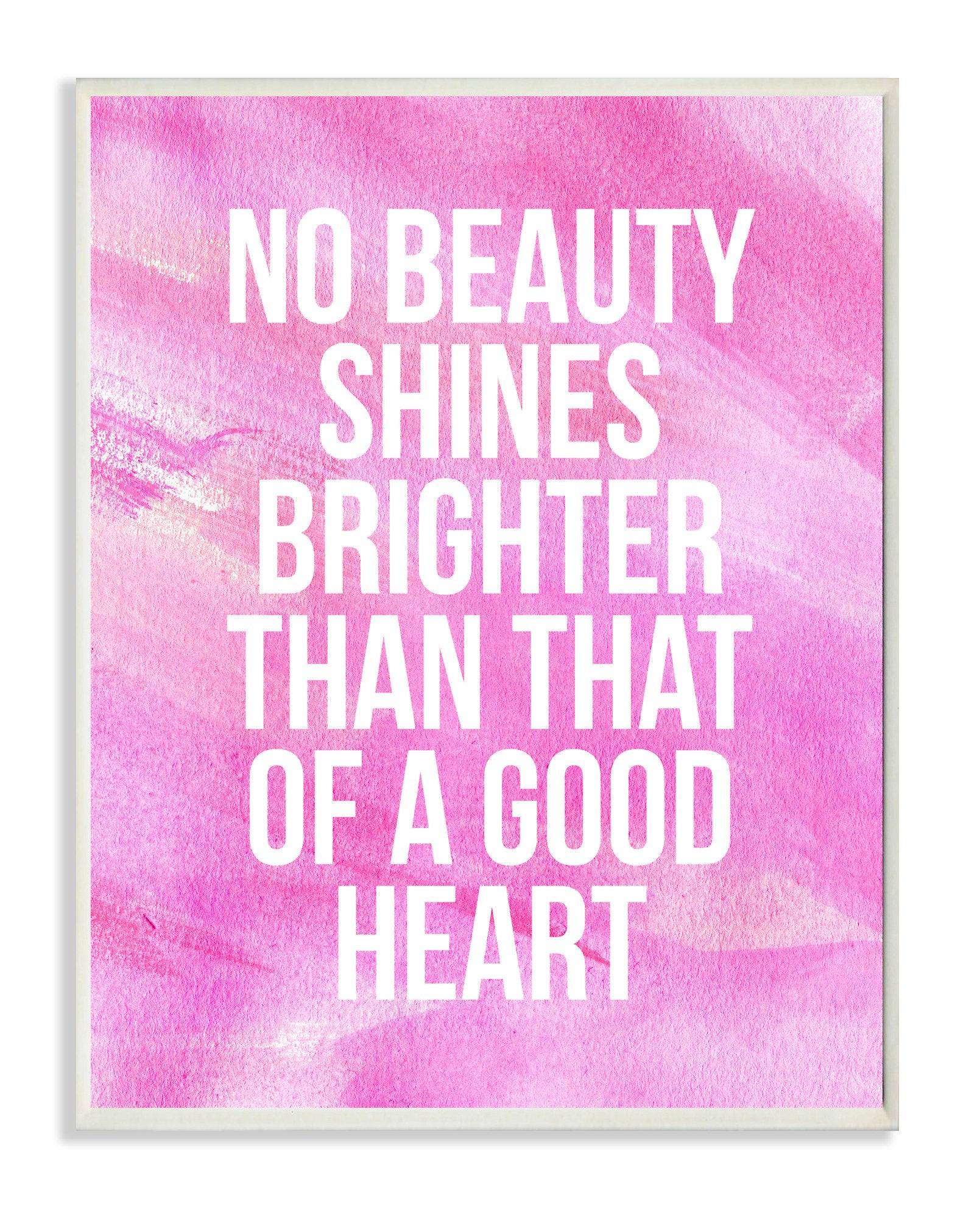 The Stupell Home Decor Collection Lulusimonstudio No Beauty Shines Brighter Boutique Chic Wall Plaque