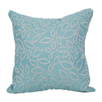 Blazing Needles Square Polyester Jacquard Throw Pillow, 17", Florian Caribb