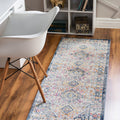 Rugs.com Budapest Collection Runner Rug - 10 Ft Runner Light Gray Low-Pile Rug Perfect for Hallways, Entryways