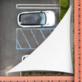 Royal Shade 6' X 7' X 9.2' White Right Triangle Sun Shade Sail Order To Make Rstaprt10, Upf50+ 95% Uv Blockage, 200Gsm Commercia