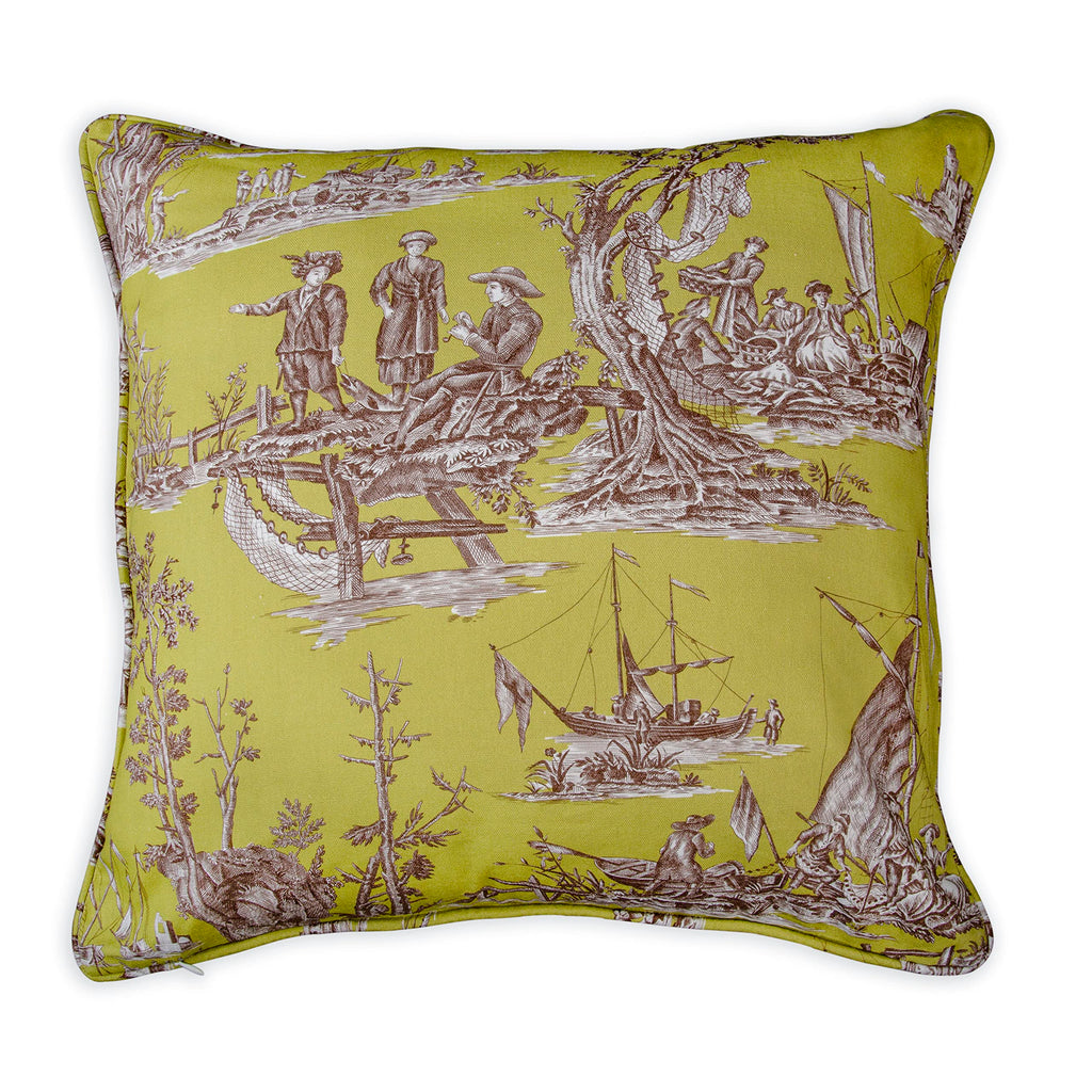 Maison D' Hermine Calais - Celery 100% Cotton Decorative Pillow Cover For Couch Sofa Cushion Covers Bedroom Home Living Room (20
