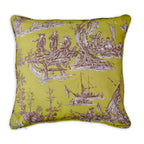 Maison D' Hermine Calais - Celery 100% Cotton Decorative Pillow Cover For Couch Sofa Cushion Covers Bedroom Home Living Room (20