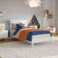 Afi, Berkshire Twin Solid Wood Low Profile Platform Bed, White