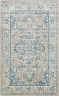 Unique Loom Paris Collection Area Rug - Louisa (5 1 x 8 Rectangle, Dark Gray/ Beige)