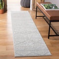 SAFAVIEH Tulum Collection Runner Rug - 2 x 9, Light Grey & Ivory, Moroccan Boho Tribal Design, Non-Shedding & Easy Care, Ideal