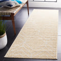 SAFAVIEH Adirondack Collection Runner Rug - 26 x 8, Gold & Light Grey, Modern Geometric Design, Non-Shedding & Easy Care, Idea