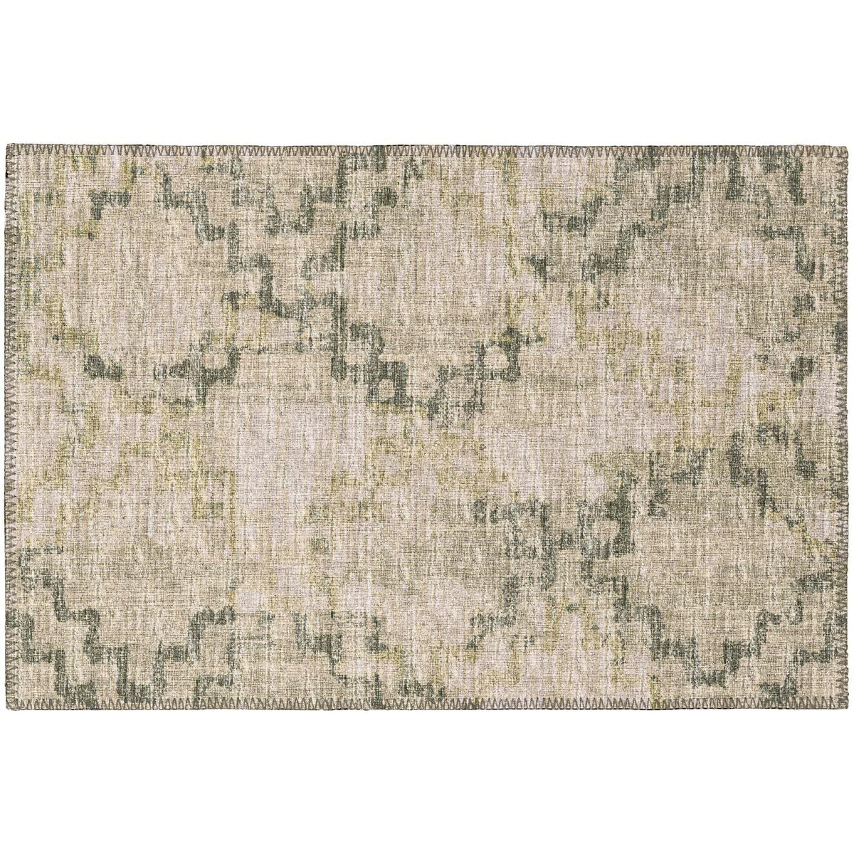 Sedona Sn15 Green Transitional Rug Rectangle 5' X 7 ' 6"