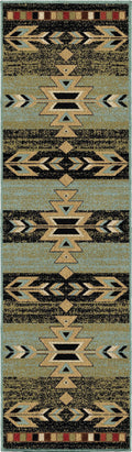 Mayberry Rugs Rio Grande Area Rug, 23x77, Ebony