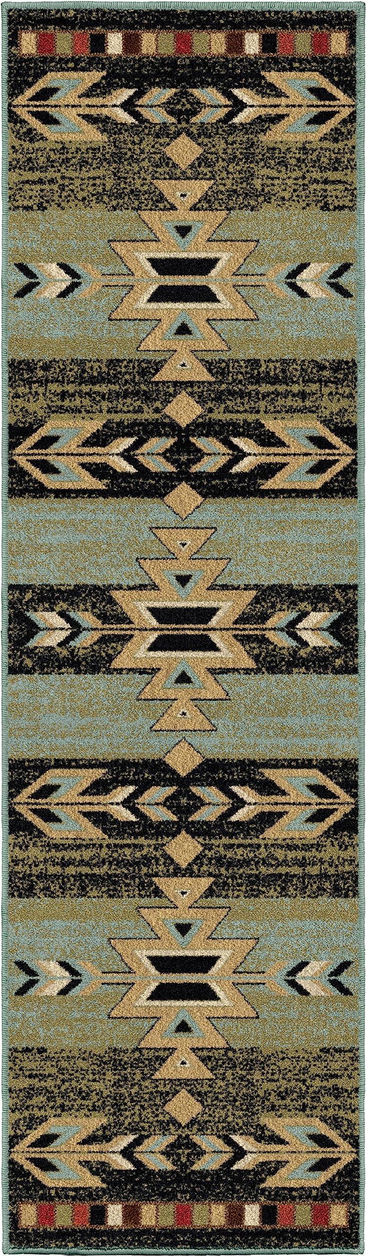 Mayberry Rugs Rio Grande Area Rug, 23x77, Ebony