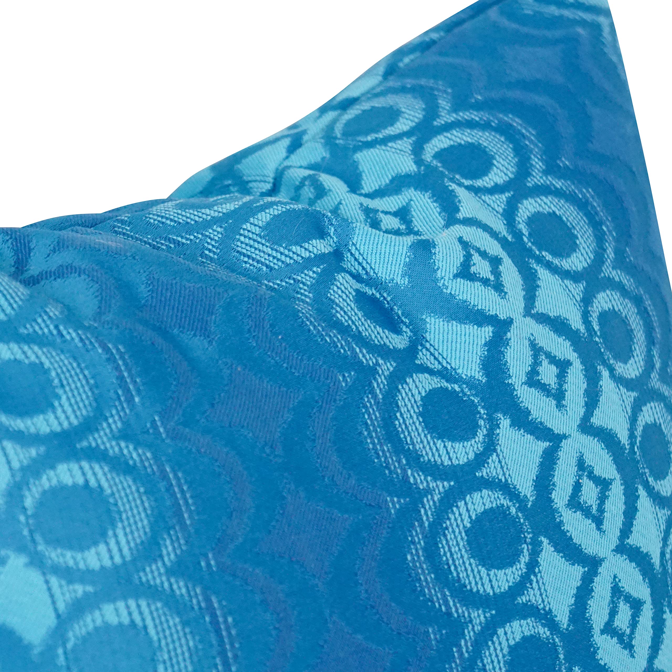 Blazing Needles Square Polyester Jacquard Throw Pillows, 17", Torero Rivier 4 Count