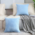 Home Brilliant Large Throw Pillows For Couch Patio Supersoft Square Textured Throw Pillow Cover Euro Sham Decorative For Bed, 26