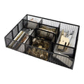 Blu Monaco Desk Drawer Organizer Tray - Up To 12 Adjustable Compartments With 9 Removable Dividers - Black Metal Mesh Space Savi
