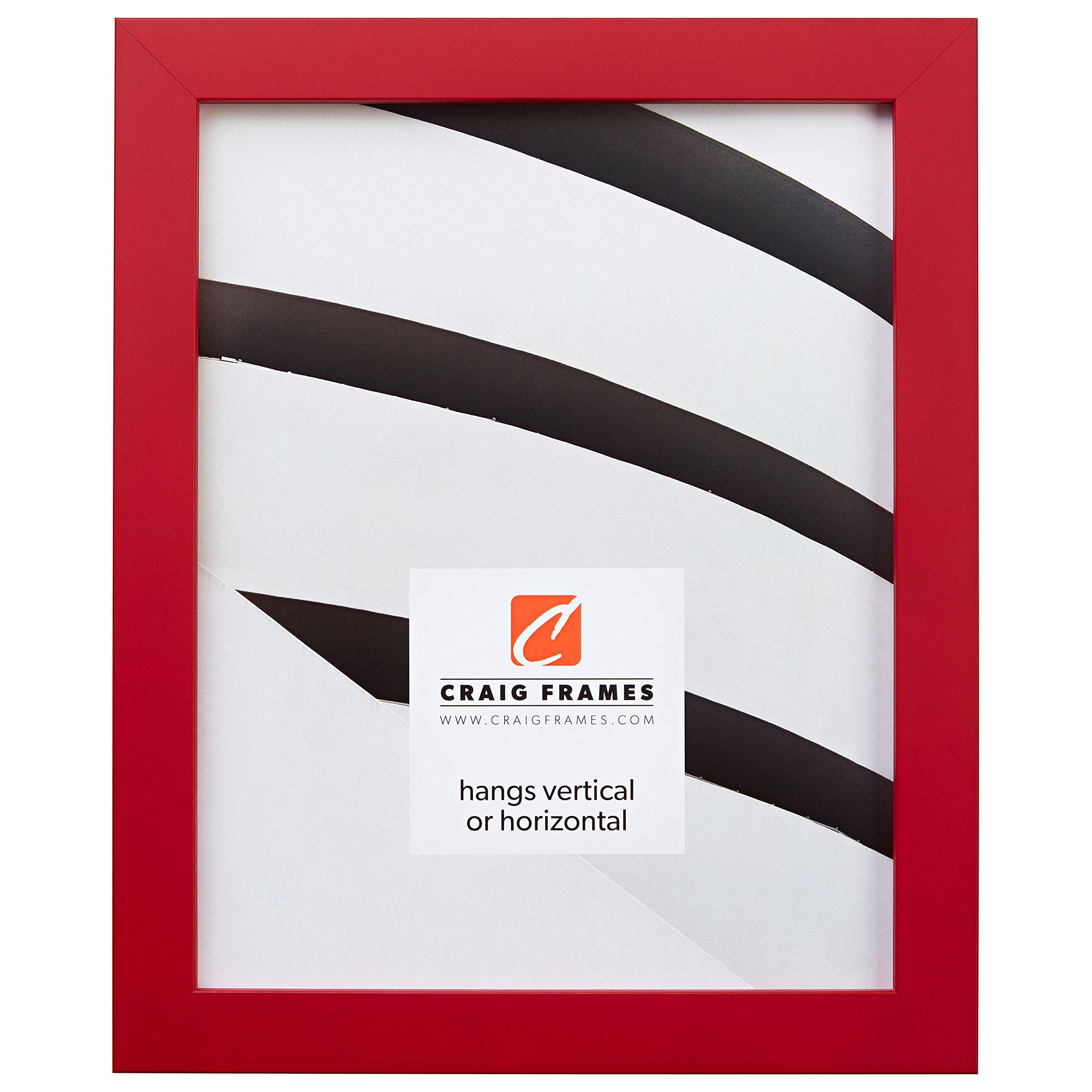 Craig Frames Confetti, Modern Red Picture Frame, 13 x 19 Inch
