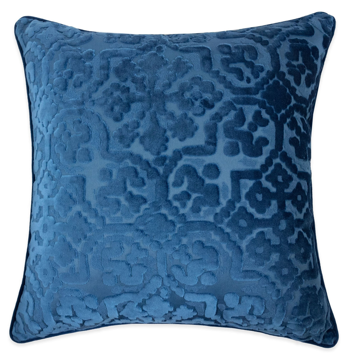 Homey Cozy Modern Velvet Throw Pillow Cover,Indigo Blue Luxury Soft Fuzzy Cozy Warm Slik Decorative Square Couch Cushion Pillow