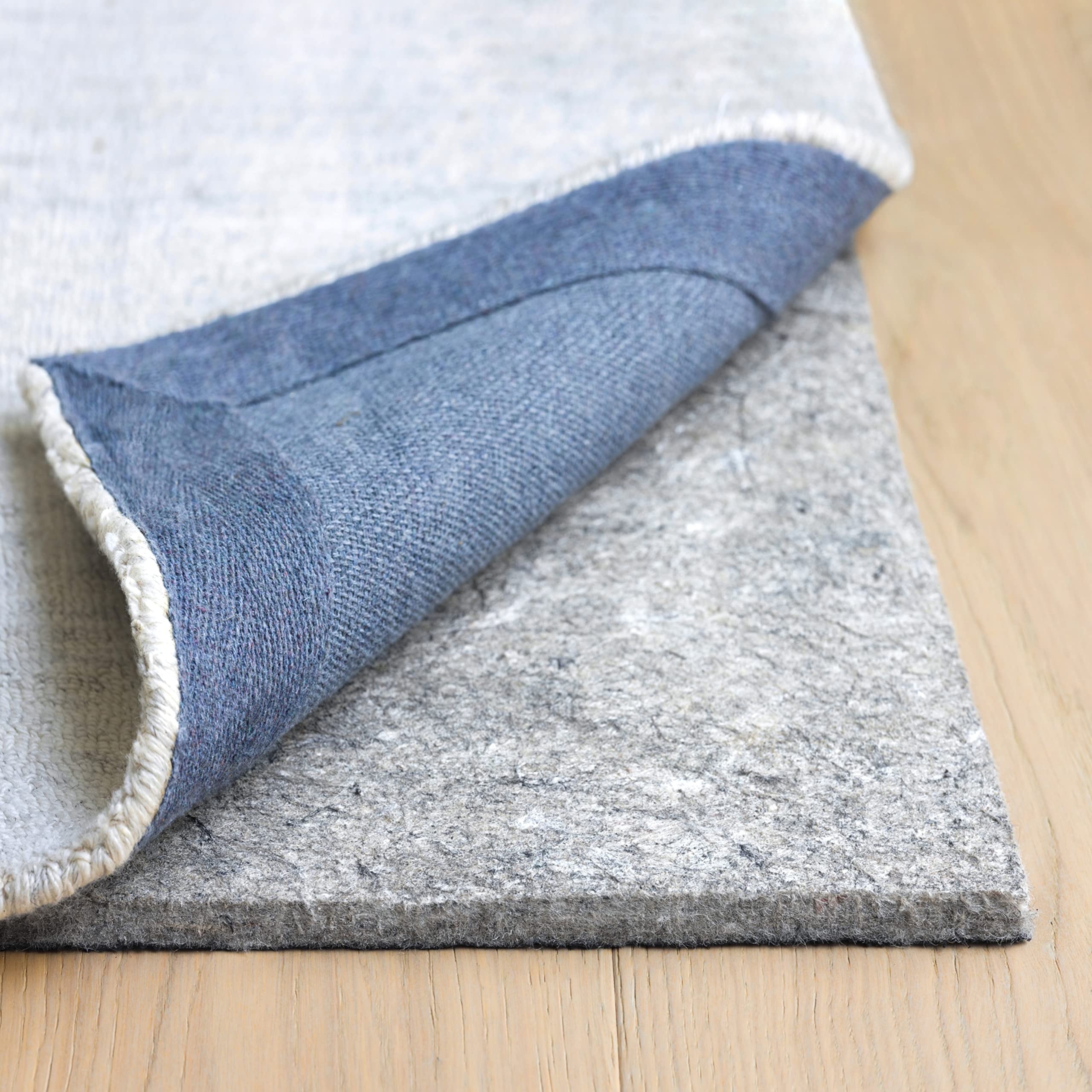 RUGPADUSA - Dual Surface - 4x6 - 1/2 Thick - Felt + Rubber - Non-Slip Backing Rug Pad - Adds Comfort and Protection - for Hard