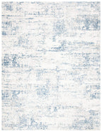 Safavieh Amelia Collection Area Rug - 9' X 12', Ivory & Blue, Modern Abstract Design, Non-Shedding & Easy Care, Ideal For High T