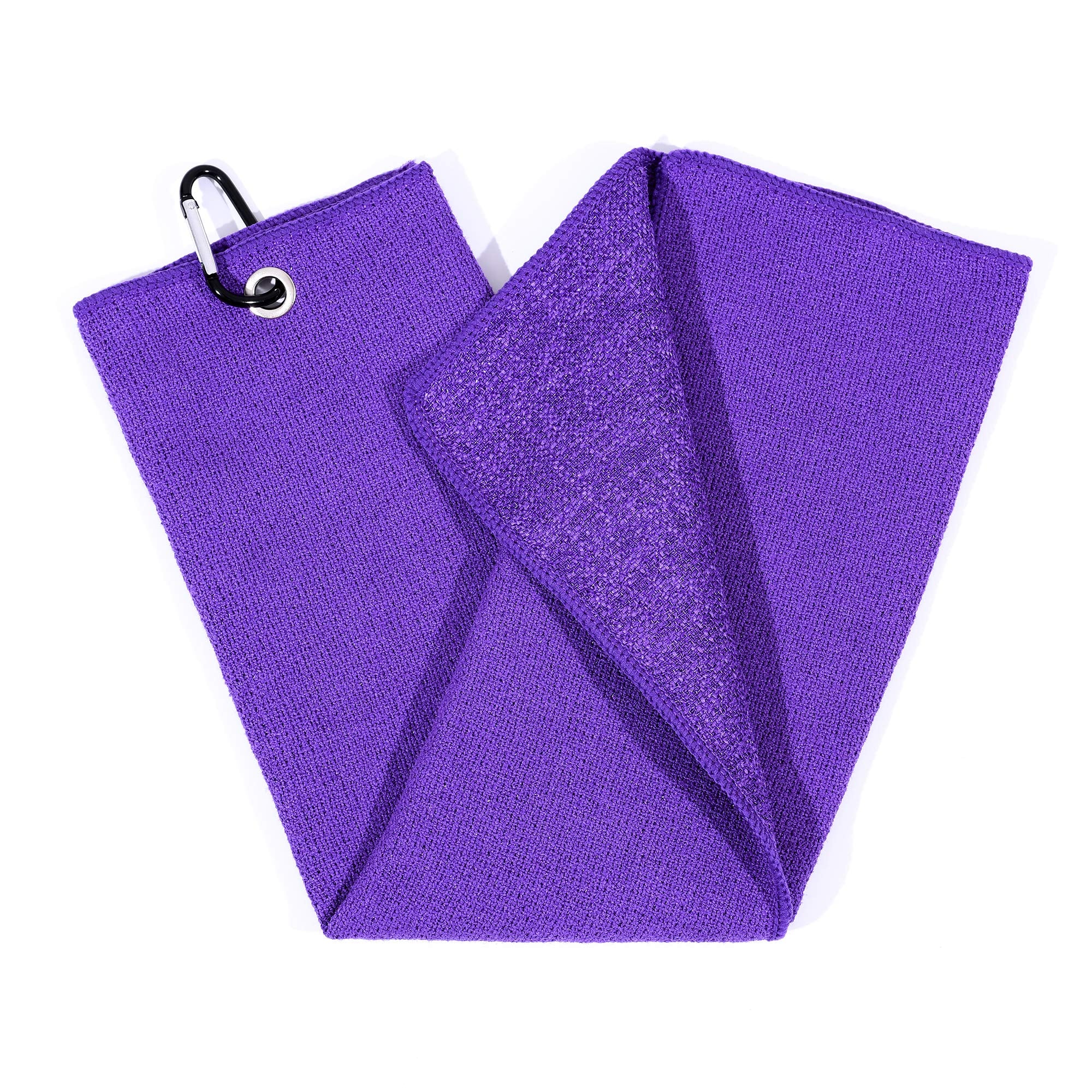 Mile High Life | Tri-fold Microfiber Golf Towel | Innovative Dual Side Design w/Dirt Scrub Side and Soft Cleaning Side | Light W