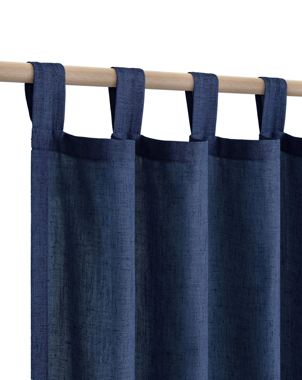 Navy Curtains 63 Inch Length For Boys Bedroom 2 Panels Set Tab Top Linen Textured Semi Sheer Dark Blue Curtain For Kids Room Nursery Teen Game Masculine Nautical Home Decor Navy Blue Drapes 52X63 Long