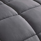 Chezmoi Collection 2-Piece Down Alternative Comforter Set (Twin, Gray)
