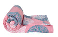 Bsb Home 220 Gsm Microfiber Reversible Ac Comforter/Blanket For Winter/Quilt/Duvets For Single Bed Size (152X240 Cm, Pink,White 