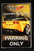 Corvette Parking Only Four Color Sign