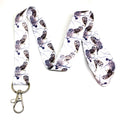 Snowy Owls Print Lanyard Key Chain Id Badge Holder