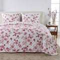 Great Bay Home Twin Size Christmas Quilt Set With Shams - Vibrant, Cheerful, Christmas Prints - Reversible Holiday Seasonal Beds