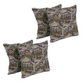 Blazing Needles Tapestry Throw Pillow, 17", Route 66 4 Count