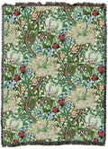 Pure Country Weavers William Morris Golden Lily Blanket Xl - Arts & Crafts - Gift Tapestry Throw Woven From Cotton - Made In The