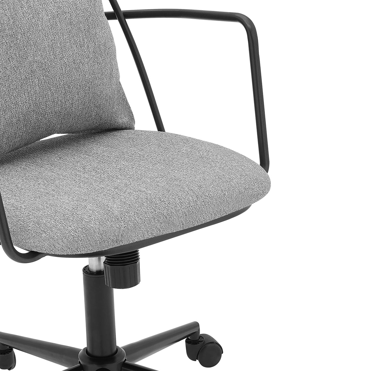 npd furniture and more Edison KD Fabric Office Chair, Gray