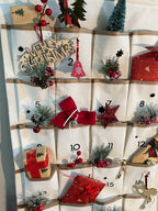 Stkmelon Christmas Advent Calendar With Pockets Wall Hanging Bag For Home Xmas Countdown Decoration(Countdown To Christmas) Blac